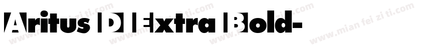 Aritus D Extra Bold字体转换